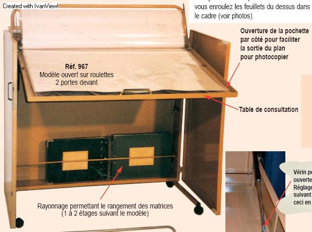 Meuble range cadastre LE PLAN 